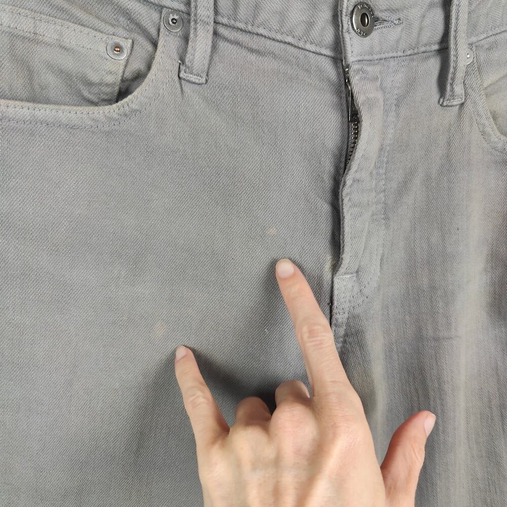 Bonobos Travel Jeans Mens 30x34 Gray Preppy Casual Stretch Comfort Zip Fly - Picture 3 of 11